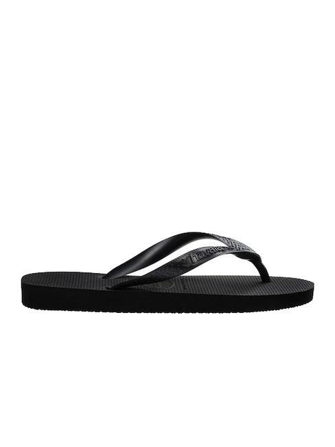 TOP TIRAS SENSES Tongs NOIR - Chaussures Femme