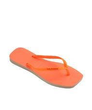 HAVAIANAS SQUARE GLITTER NEON Tongs - Chaussures Femme