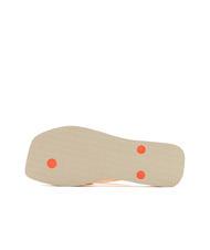 HAVAIANAS SQUARE GLITTER NEON Tongs beige / orange - Chaussures Femme - 4