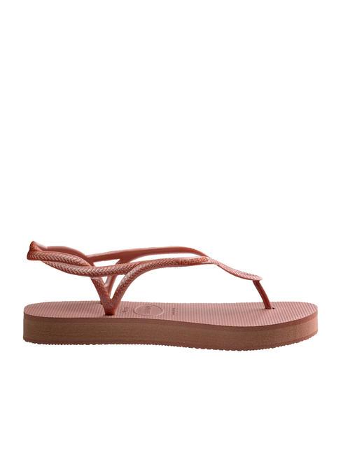 LUNA FLATFORM Sandale tongs &agrave; plateforme CROCUS / ROSE - Chaussures Femme