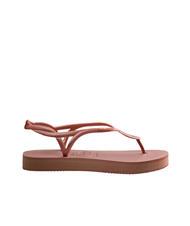 HAVAIANAS LUNA FLATFORM Sandale tongs &agrave; plateforme CROCUS / ROSE - Chaussures Femme - 2