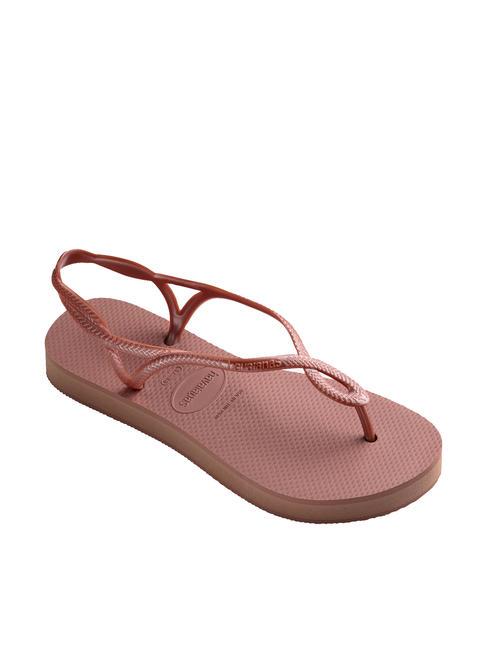LUNA FLATFORM Sandale tongs &agrave; plateforme CROCUS / ROSE - Chaussures Femme