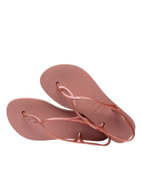 LUNA FLATFORM Sandale tongs &agrave; plateforme CROCUS / ROSE - Chaussures Femme