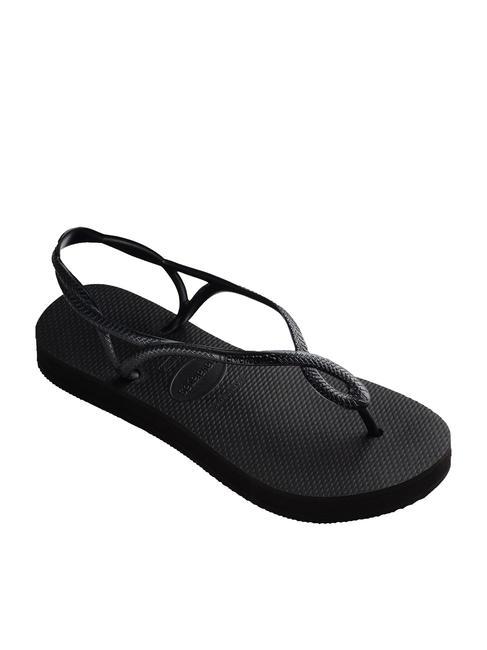 LUNA FLATFORM Sandale tongs à plateforme NOIR - Chaussures Femme