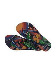 HAVAIANAS  Tongs SLIM TROPICAL MARINE / BLEU / MARINE - Chaussures Femme - 6