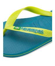 HAVAIANAS BRASIL LOGO Les tongs pour hommes bleu amazonite - Chaussures unisexe - 3