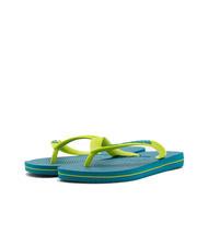 HAVAIANAS BRASIL LOGO Les tongs pour hommes bleu amazonite - Chaussures unisexe - 4