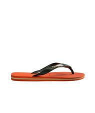HAVAIANAS BRASIL LOGO Les tongs pour hommes coucher de soleil orange - Chaussures unisexe - 2