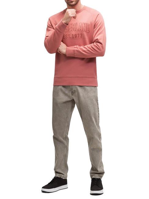 MOODRN Sweat-shirt en coton acajou clair - Pulls molletonnés