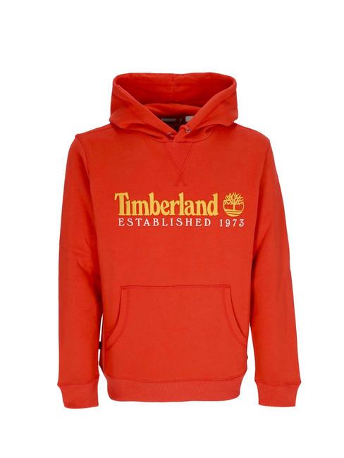 LS  Sweatshirt à capuche aura orange wb - Pulls molletonnés
