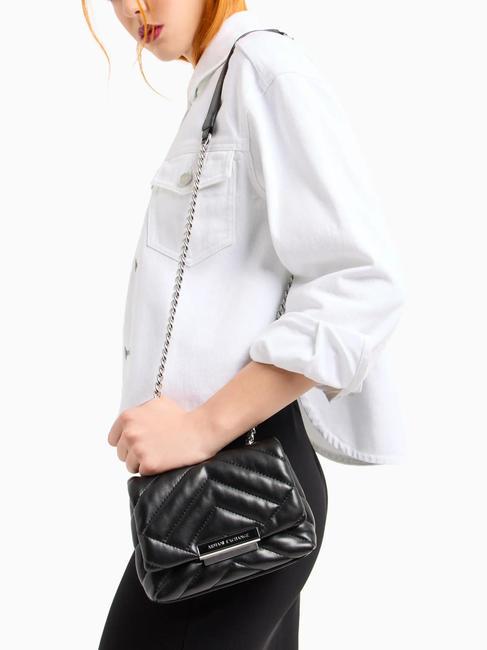 A|X MATELASSE Mini sac à bandoulière Noir - Sacs pour Femme