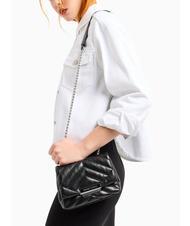 ARMANI EXCHANGE A|X MATELASSE Mini sac à bandoulière Noir - Sacs pour Femme - 6