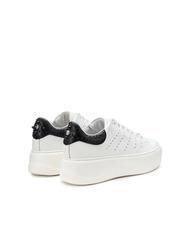 CULT PERRY 4236 Baskets en cuir avec clous blanc noir - Chaussures Femme - 4
