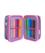 CAMOMILLA DREAMS&FLOWERS Trousse 3 zips avec trousse scolaire RHODAMINE RED - Étuis et Accessoires - 2