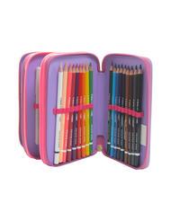 CAMOMILLA DREAMS&FLOWERS Trousse 3 zips avec trousse scolaire RHODAMINE RED - Étuis et Accessoires - 4