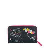 MINIPA' DON'T WORRY BE HIPPY Grand portefeuille zippé autour Noir - Sacs et accessoires Enfants - 3