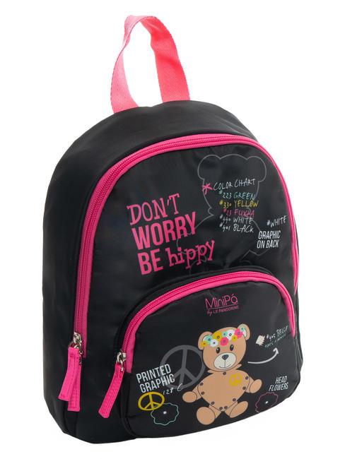 DON'T WORRY BE HIPPY Mini sac à dos Noir - Sacs à dos pour l'École & les Loisirs