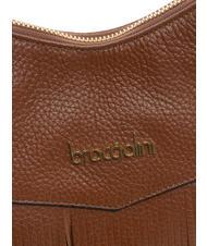 BRACCIALINI SANDRA Sac bandoulière en cuir à franges marron - Sacs pour Femme - 3