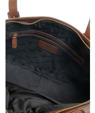 BRACCIALINI NORA Sac cabas en cuir marron - Sacs pour Femme - 5