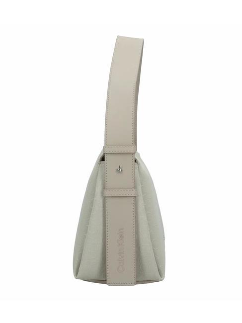 GRACIE Monogram Sac d'épaule beige pierre - Sacs pour Femme