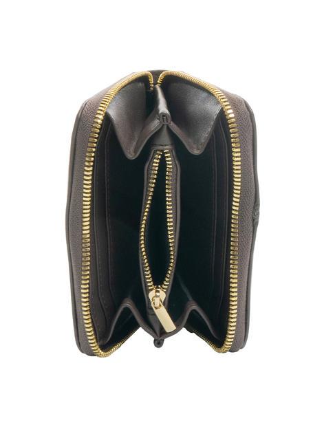 MONOGRAM Petit portefeuille zippé autour marron - Portefeuilles Femme