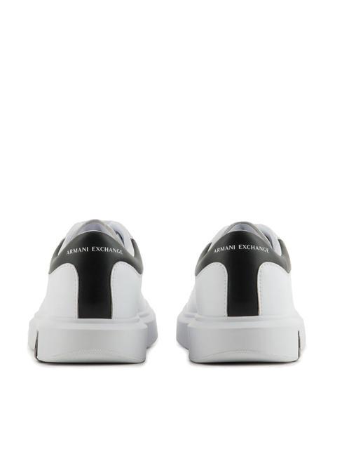 ACTION Baskets en cuir op.blanc + noir - Chaussures Homme
