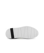 ARMANI EXCHANGE ACTION Baskets en cuir op.blanc + noir - Chaussures Homme - 6