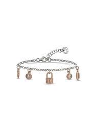 ALVIERO MARTINI PRIMA CLASSE RAMBLA Bracelet avec breloques et zircons acier-or - Bracelets - 3