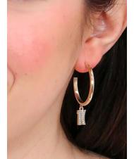 ALVIERO MARTINI PRIMA CLASSE BROADWAY Boucles d'oreilles cercle avec pendentif or - Boucles d'oreilles - 3