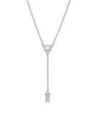 ALVIERO MARTINI PRIMA CLASSE BROADWAY Collier avec breloque logo et zircons acier - Colliers - 3