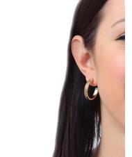 CALVIN KLEIN TIMELESS Boucles d'oreilles créoles avec zircons - Boucles d'oreilles