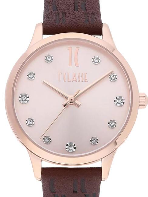 FORMENTERA Montre uniquement l'heure rose-marron - Montres