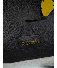 BRACCIALINI SARA Sac porte-documents en cuir Noir argent - Sacs pour Femme - 3