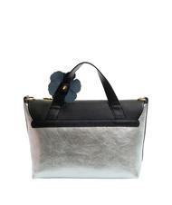 BRACCIALINI SARA Sac porte-documents en cuir Noir argent - Sacs pour Femme - 5