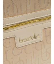 BRACCIALINI FONT Sac &agrave; dos jacquard beige - Sacs pour Femme - 3