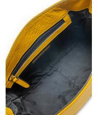 BRACCIALINI NORA Sac bandoulière en cuir à rabat jaune - Sacs pour Femme - 5