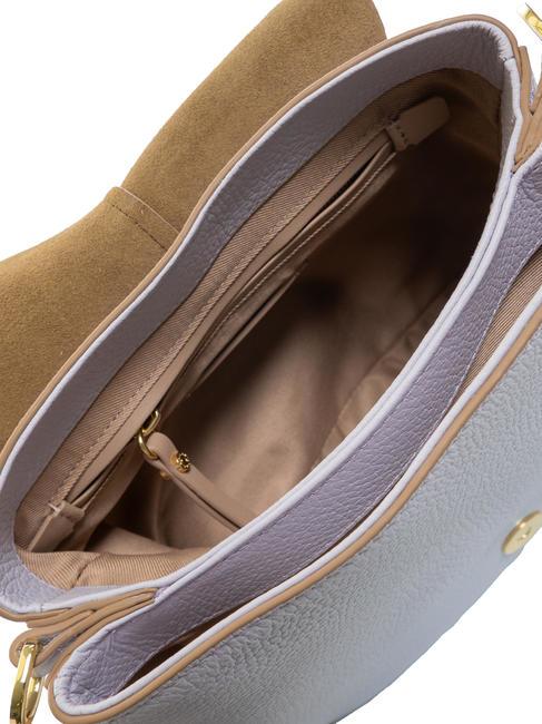 HELENA ROUND Sac bandouli&egrave;re, en cuir lilas - Sacs pour Femme