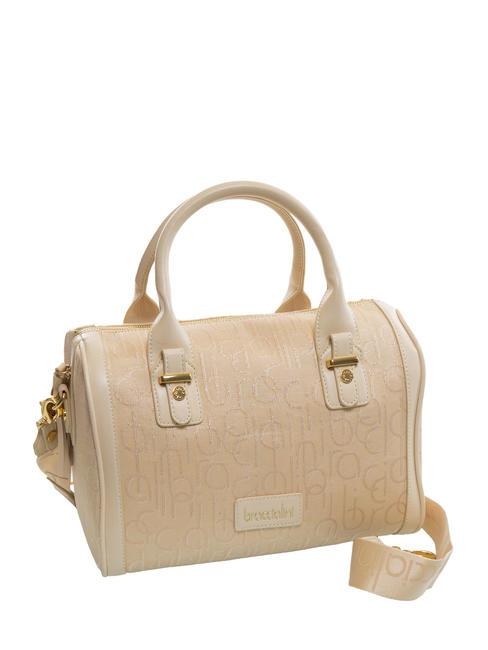 FONT Sac bandouli&egrave;re en jacquard beige - Sacs pour Femme