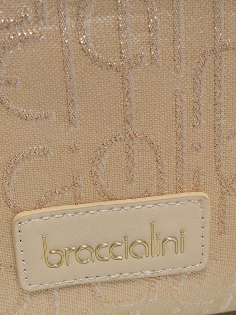 FONT Sac bandouli&egrave;re en jacquard beige - Sacs pour Femme