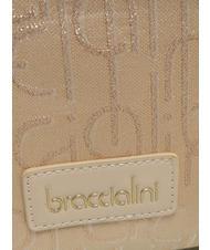 BRACCIALINI FONT Sac bandouli&egrave;re en jacquard beige - Sacs pour Femme - 3