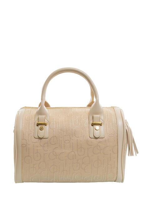 FONT Sac bandouli&egrave;re en jacquard beige - Sacs pour Femme