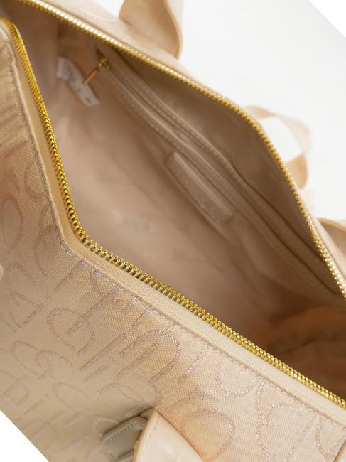 FONT Sac bandouli&egrave;re en jacquard beige - Sacs pour Femme