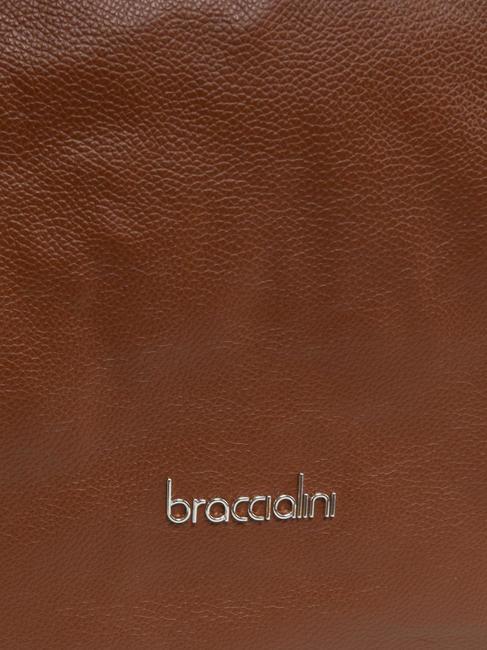 NAOMI Sac en cuir martel&eacute; marron - Sacs pour Femme