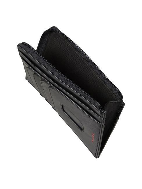PRO-DLX 6 Porte-cartes / porte-monnaie en cuir NOIR - Portefeuilles Homme
