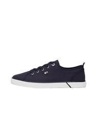 TOMMY HILFIGER VULCANIZED CANVAS Baskets en toile bleu de l'espace - Chaussures Femme - 2