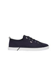 TOMMY HILFIGER VULCANIZED CANVAS Baskets en toile bleu de l'espace - Chaussures Femme - 3