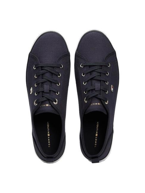 VULCANIZED CANVAS Baskets en toile bleu de l'espace - Chaussures Femme