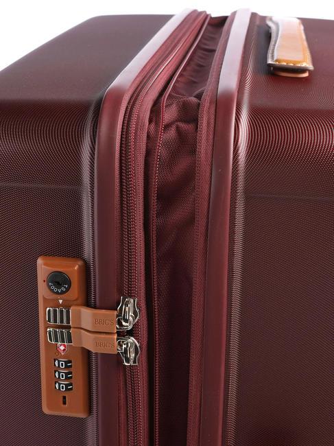 CAPRI Chariot moyen avec port USB Bordeaux - Valises Rigides