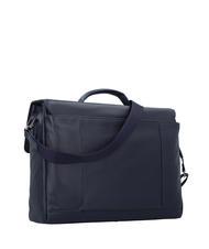 PIQUADRO PAN  Mallette PC 15", en cuir bleu - Porte Documents Travail - 3