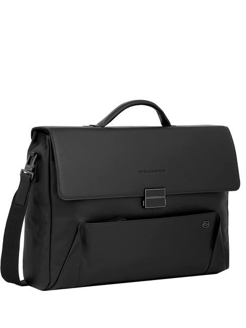 PAN  Mallette PC 15", en cuir Noir - Porte Documents Travail